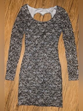 Y2K Ruby Rox lace sequin dress
